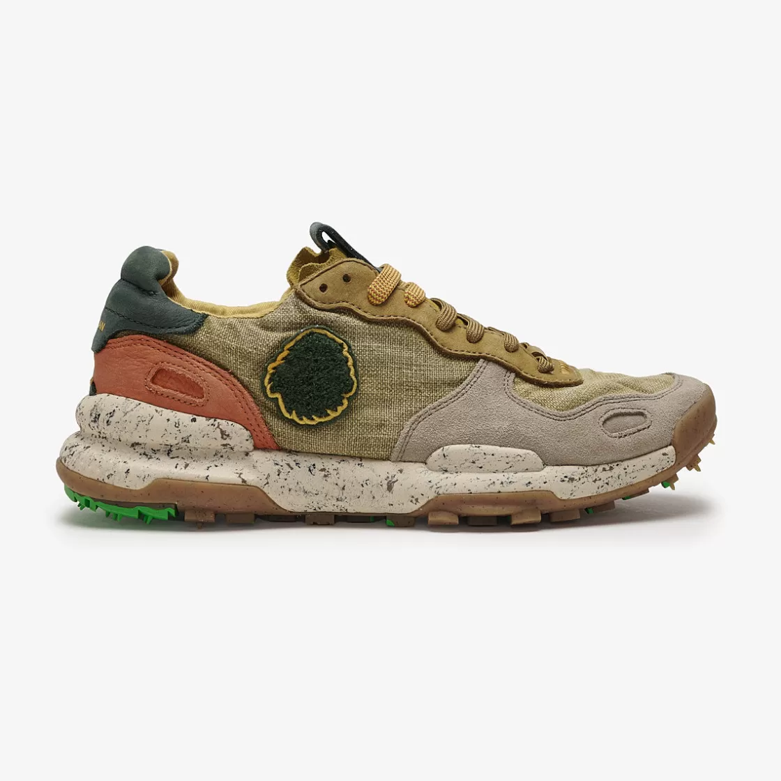 Satorisan Chacrona Linen Psychadelic khaki Flash Sale