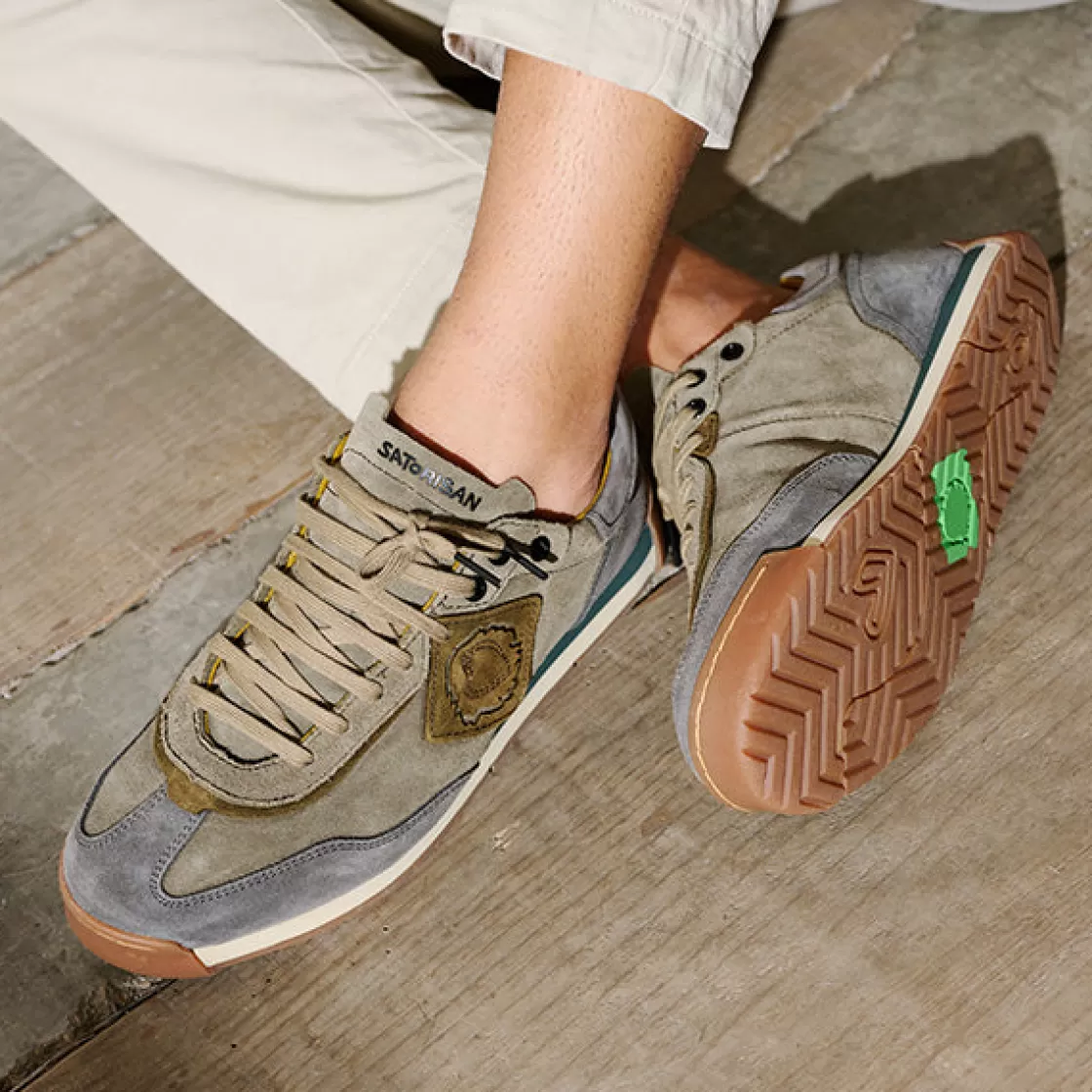 Satorisan Ensō Suede Peat Green Sale