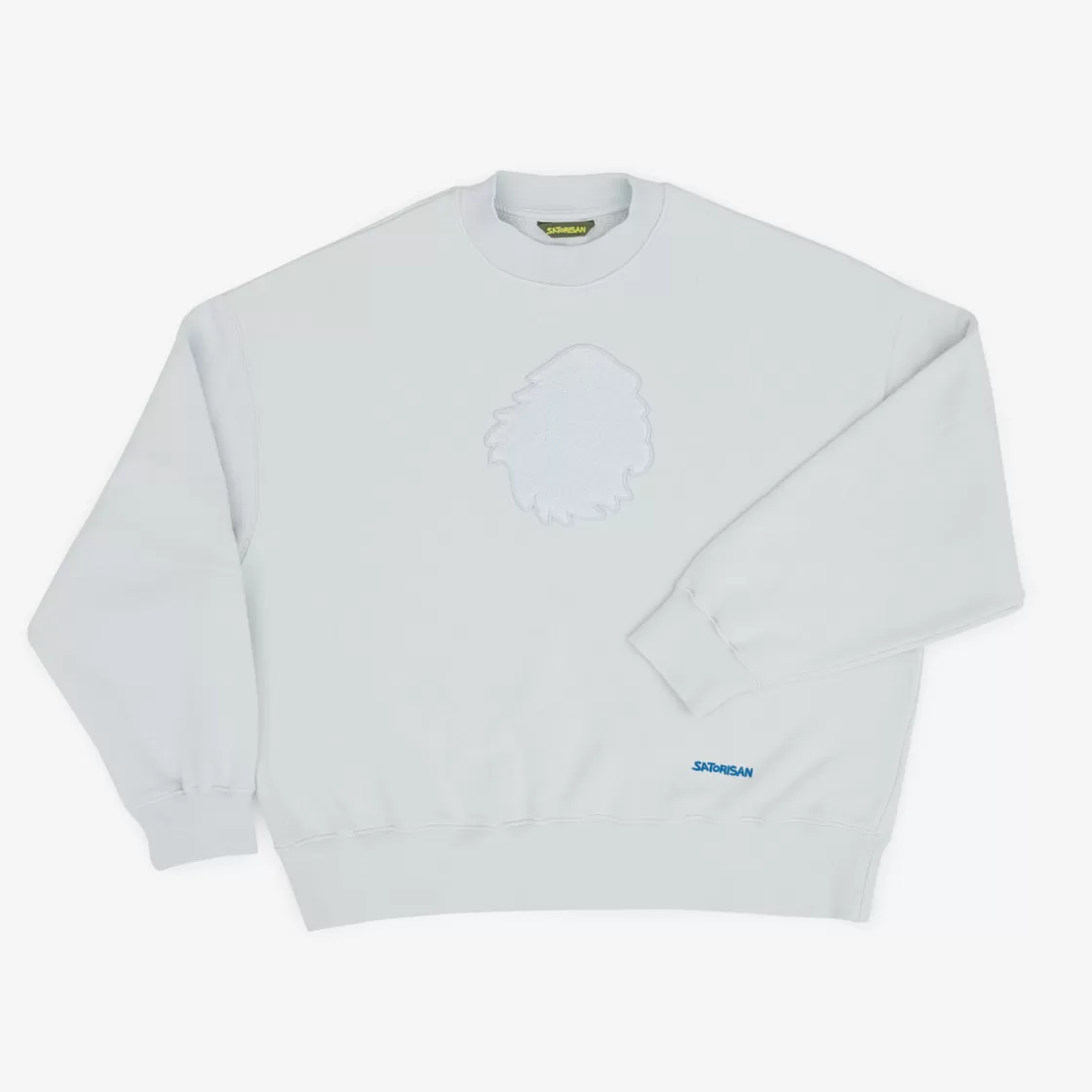Satorisan Sweatshirt Oversize Organic Cotton Ilusion Blue Chenille Outlet