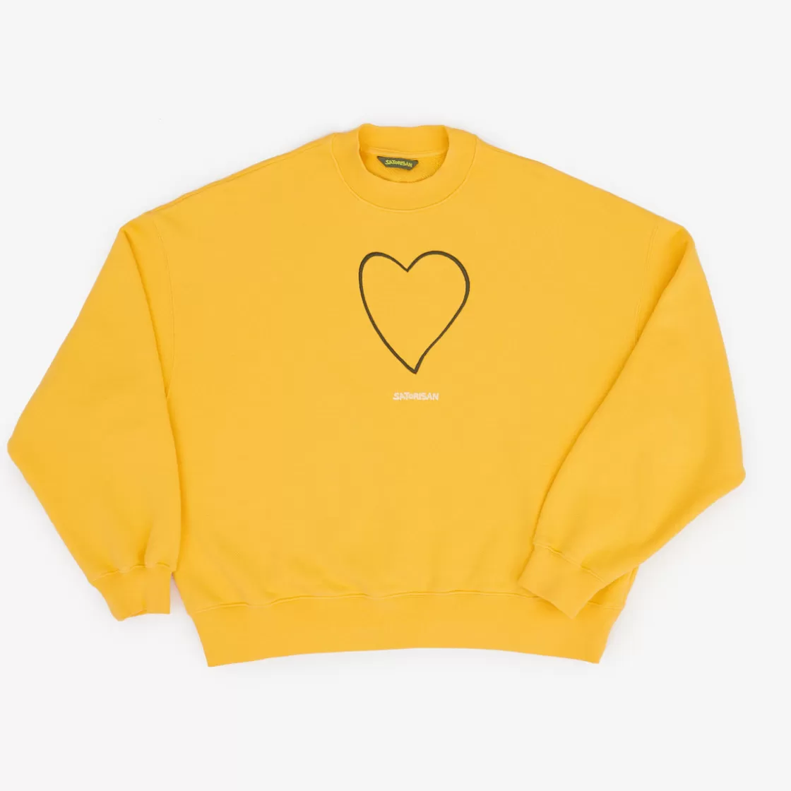 Satorisan Sweatshirt Oversize Organic Cotton Primary Yellow Origin Outlet