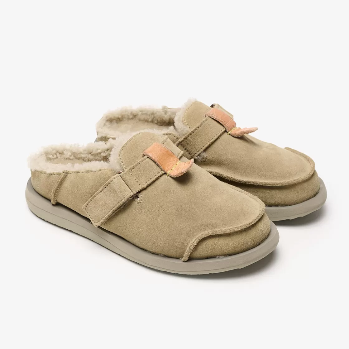 Satorisan Uwabaki Clog Strap Suede Driftwood Cheap
