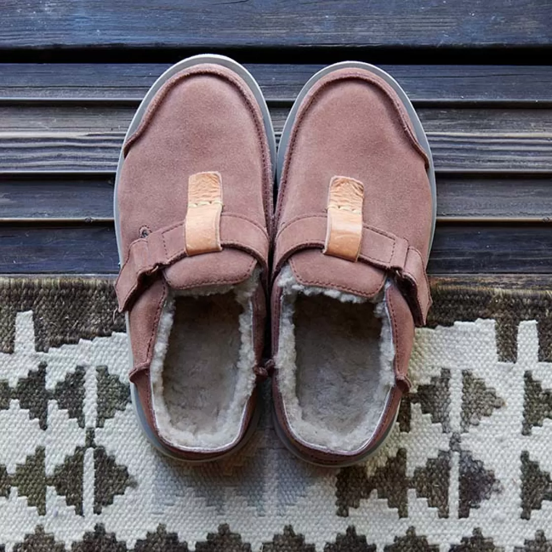 Satorisan Uwabaki Clog Strap Suede Chestnut Hot